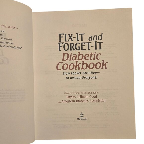 Fix It And Forget It Diabetic Cookbook Exclusive Edition 2012  Phyllis Pellman G - Picture 7 of 16